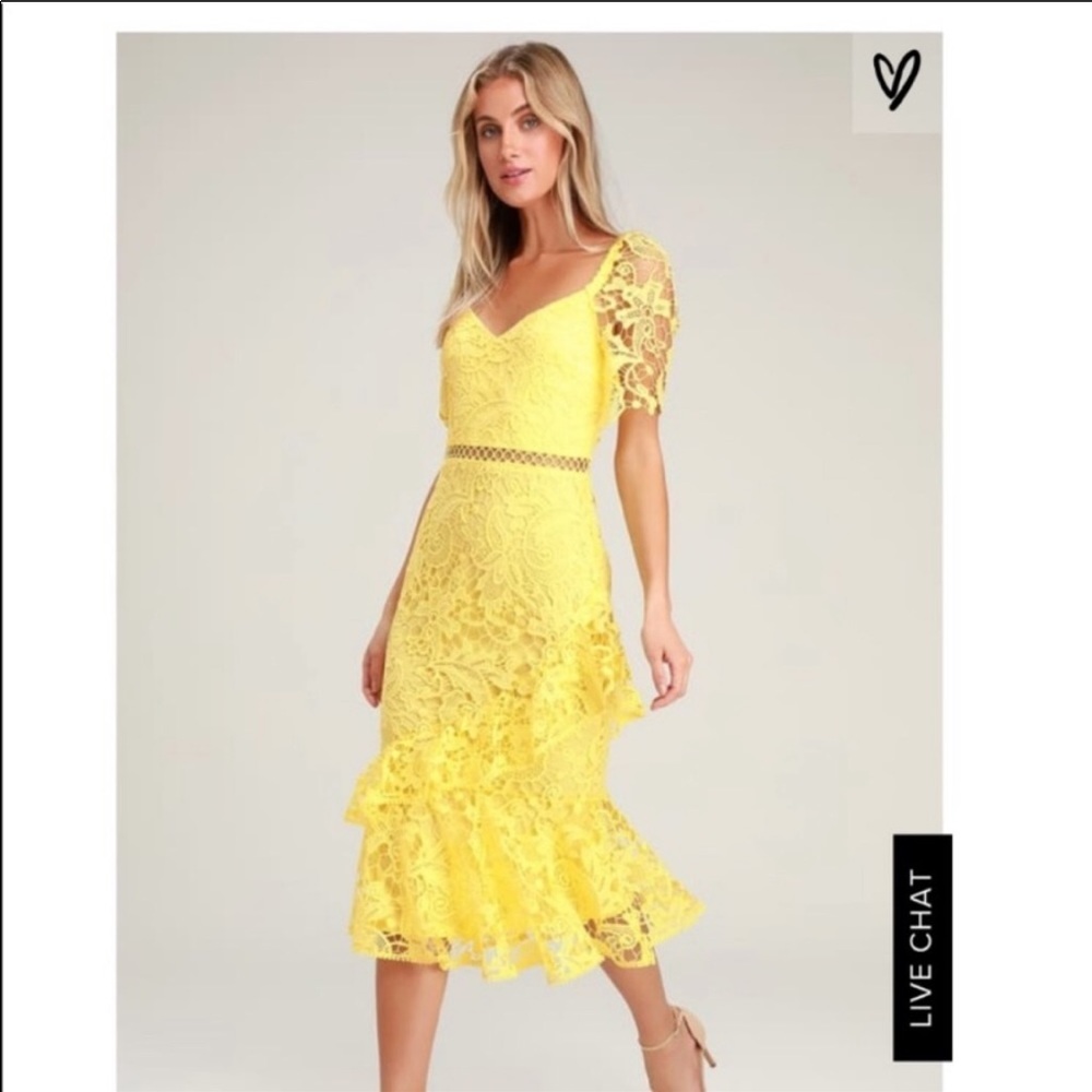 Lulus crochet midi dress